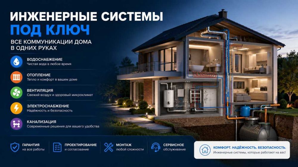Инженерные системы под ключ: все коммуникации дома в одних руках