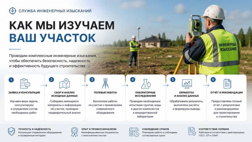 Служба инженерных изысканий: как мы изучаем ваш участок