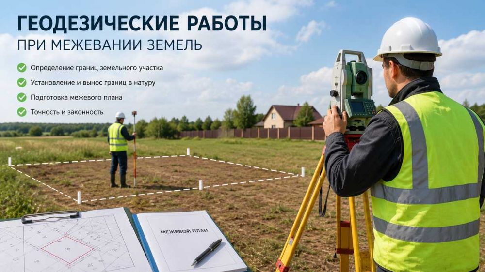 Геодезические работы при межевании земель: от участка к кадастровому номеру